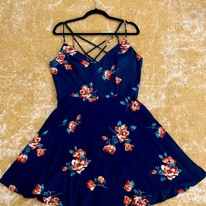 Nine Britton Floral Dress with Strappy Neckline